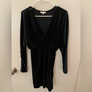 Gianni Bini emerald green velvet dress, size small